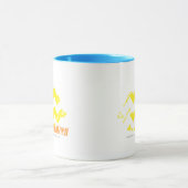 Mug Jaune de zigzag (Centre)