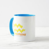 Mug Jaune de zigzag (Devant gauche)