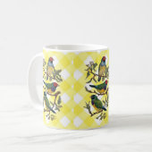 Mug jaune d'Oiseau victorien (Devant gauche)
