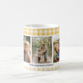 Mug Jaune En vichy 3 photo (Centre)