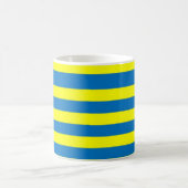 Mug Jaune et bleu vif rayé (Centre)