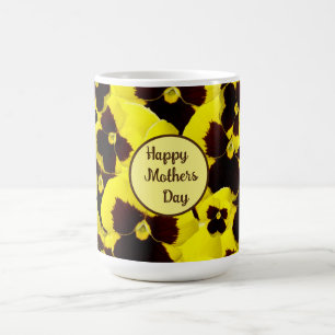 Mug Jaune Et Brown Fête Des Mères,
