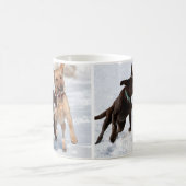 Mug Jaune et chocolat labrador retriever (Centre)