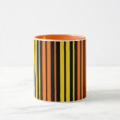 Mug Jaune et orange rayures verticales noires (Centre)