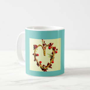 Mug Jaune et Turquoise Colorful Mère's Day Coeur