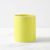 Mug jaune fluorescent néon couleur vive citron (Centre)