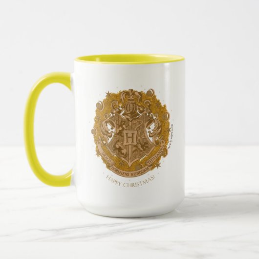 Mug Jaune HOGWARTS™ Crest Wreath (Gauche)