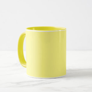 Mug Jaune-jaune, couleur unie,