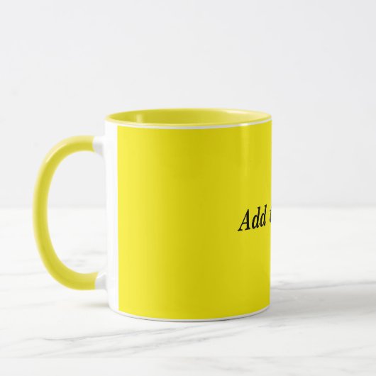 Mug Jaune, jaune pâle, (Gauche)