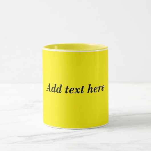 Mug Jaune, jaune pâle, (Centre)