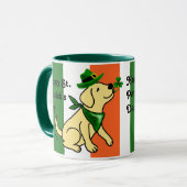 Mug Jaune Labrador du jour de St Patrick (Devant gauche)