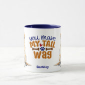 Mug Jaune Labrador Retriever Chien Vous Faites Ma Queu (Centre)