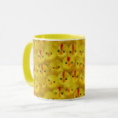 Mug Jaune mignonne Jaune Jouet de Pâques Chicks Motif (Devant gauche)