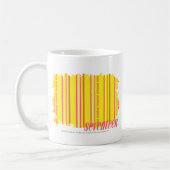 Mug Jaune mince 2 de rayures (Gauche)