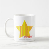 Mug Jaune mince 4 de rayures (Gauche)