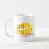 Mug Jaune mince de rayures (Gauche)