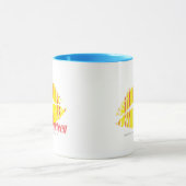 Mug Jaune mince de rayures (Centre)