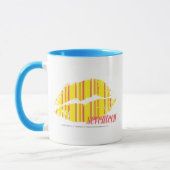 Mug Jaune mince de rayures (Gauche)