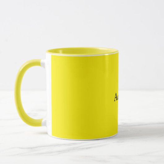 Mug Jaune, modèle soleil (Gauche)
