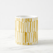 Mug Jaune moderne abstrait motif cadeau personnalisé (Centre)