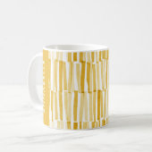 Mug Jaune moderne abstrait motif cadeau personnalisé c (Devant gauche)