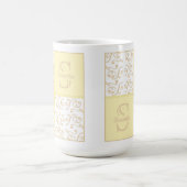 Mug Jaune Nom et Monogramme (Centre)