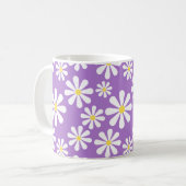 Mug Jaune pourpre personnalisé par marguerite folle (Devant gauche)
