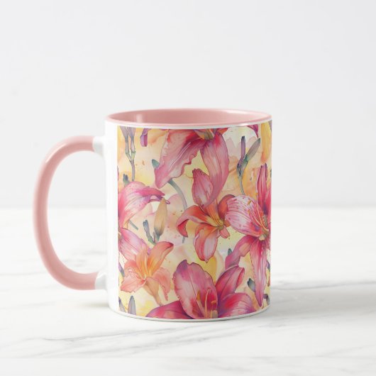 Mug Jaune rose (Gauche)