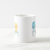 Mug Jaune, rose, et bleu concerne des chaises (Centre)