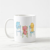 Mug Jaune, rose, et bleu concerne des chaises (Gauche)