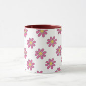 Mug Jaune rose floral (Centre)