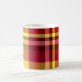 Mug Jaune rouge plaid (Centre)