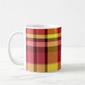 Mug Jaune rouge plaid (Gauche)