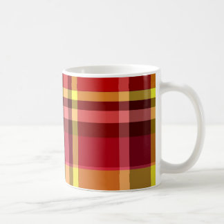 Mug Jaune rouge plaid