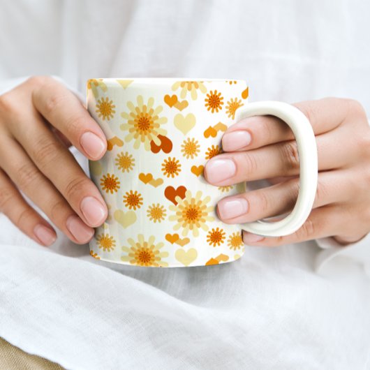 Mug Jaune salope et coeur