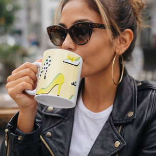 Mug Jaune Talons Lady Chic