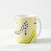 Mug Jaune Talons Lady Chic (Devant droit)