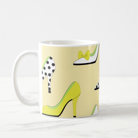 Mug Jaune Talons Lady Chic (Gauche)