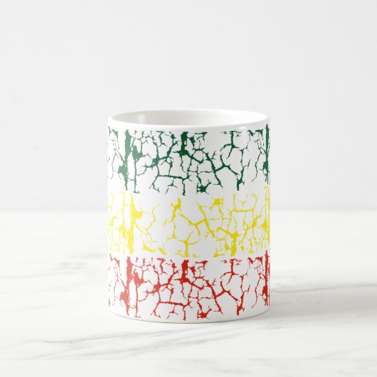 Mug Jaune vert. Red (Centre)