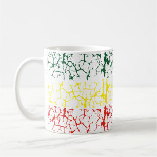 Mug Jaune vert. Red