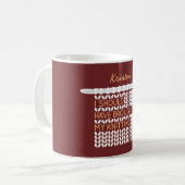 Mug J'Aurais Dû Apporter Mon Tricot - Blanc (Devant gauche)