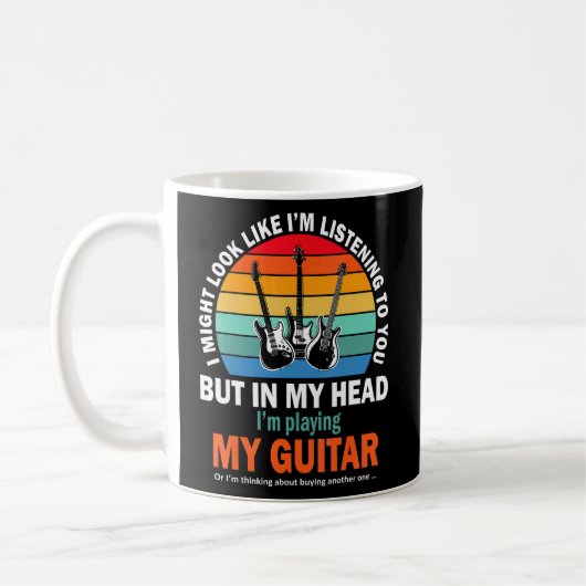 Mug J'Aurais L'Air De T'Écouter Guitare (Gauche)