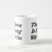 Mug Java Is Strong drôle café citation moitié texte no (Centre)
