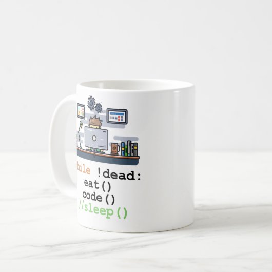 Mug Java Script Coffee Coding (Devant gauche)