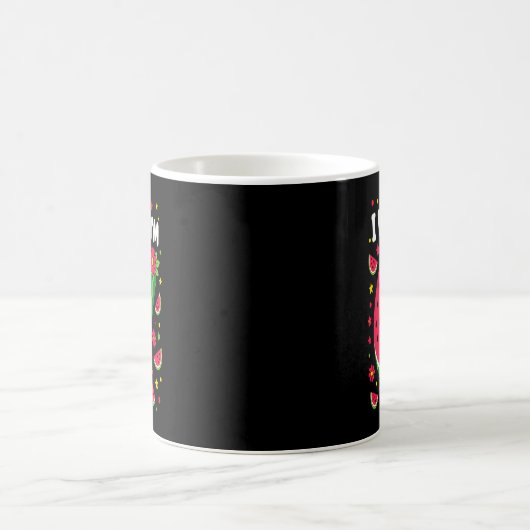 Mug J'avais 6 ans, 7 ans Fille d'anniversaire Pastèque (Centre)