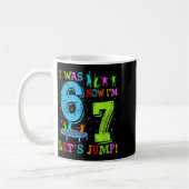 Mug J'avais 6 ans 7 ans sautons anniversaire 7 ans tra (Gauche)