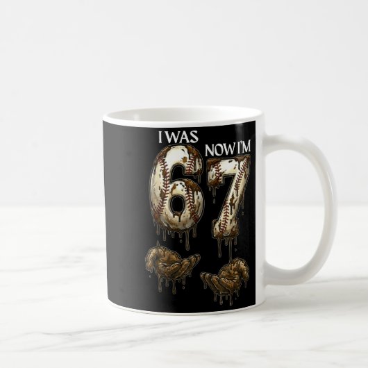Mug J'avais 6 ans maintenant j'ai 7 ans drôle de baseb (Droite)