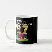 Mug J'avais 6 ans maintenant j'ai 7 ans garçon footbal (Gauche)