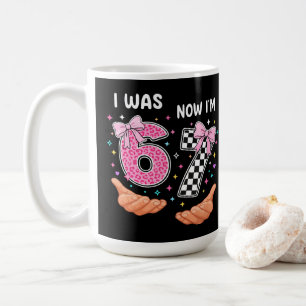 Mug J'avais 6 ans maintenant j'ai 7 ans jolis chiffres