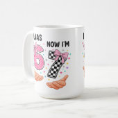Mug J'avais 6 ans maintenant j'ai 7 ans jolis chiffres (Devant gauche)